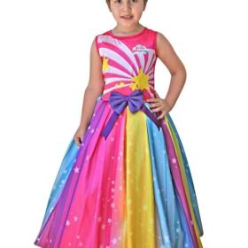 Barbie Dürli reňkli Gyz çaga Dreamtopia kostýumy