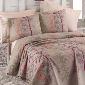 Ev & Ev Home Bej Komplekt ýorag-düşek ýassyk daşlygy 200*235-220*240-50*70