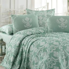 Ev & Ev Home Açyk ýaşyl Komplekt ýorag-düşek ýassyk daşlygy 200*235-220*240-50*70