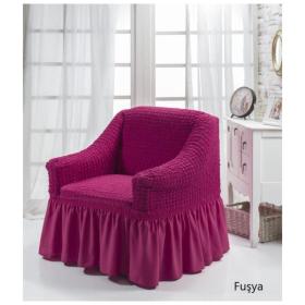 Karna Home Goýy gülgüne kreslo ýapynjasy