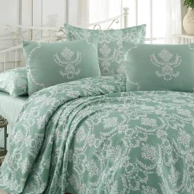 Ev & Ev Home Açyk ýaşyl Komplekt ýorag-düşek ýassyk daşlygy