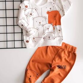 Beren Kids белый,оранжевый двойной комплект