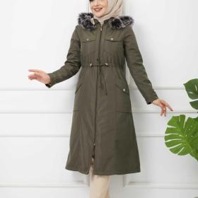 ALNİDA COLLECTION haki zenan kurtka