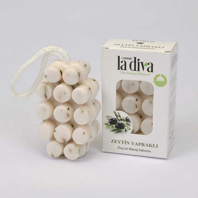 Sabyn "Ladiva" massažly zeýtun ýapraklary bilen 120 gr