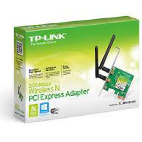 WIRELESS PCI-EXPRESS ADAPTER TP-LINK TL-WN 881 ND 2xANT 300MBPS/2.4GHZ