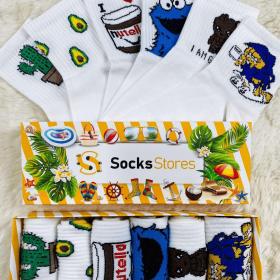 Socks Stores ak erkek we zenan üçin jorap