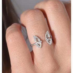 jelux silver cеребристoe женскoe серебряное кольцо