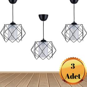 MHK Collection чёрная люстра 3шт