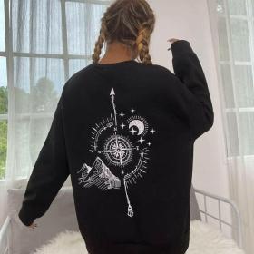 blackjack giyim gara erkek we zenan üçin switer