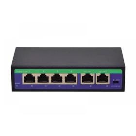 6-ти портовый - PoE сетевой коммутатор 4+2