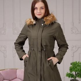 ALNİDA COLLECTION haki zenan kurtka