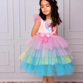 Delfini kids разноцветное для девочек платье