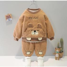 Bubito коричневый двойной комплект одежды для девочек