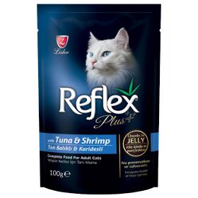 Reflex plus Для кошек - тунец и с креветками желе 100г