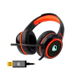 Игровые наушники MEETION Gaming Backlit HiFi MT-HP030 с микрофоном и LED подсветкой 7.1 USB проводные Black
