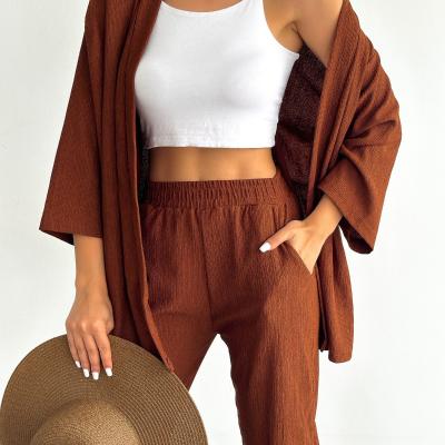 alenmoda goňur zenan komplekt geýim