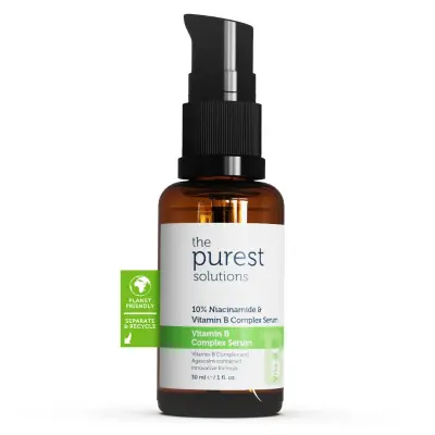 The Purest Solutions Päsgelçilik B witamini güýçlendirmek we köşeşdirmek Derini bejermek serumu 30 Ml