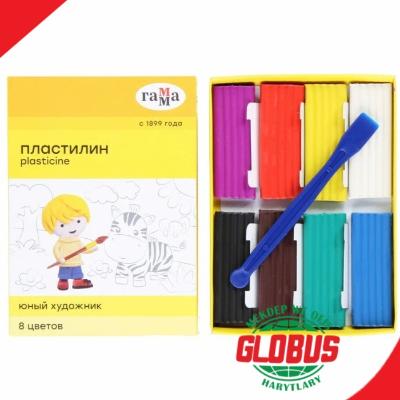Plastilin 8reňk Gamma "Юный художник" 112g
