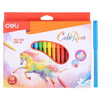 Deli flomaster C10010 18reňk