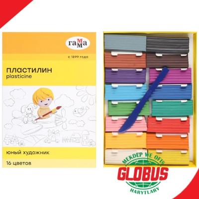Plastilin Gamma "Юный художник" 16reňk 224gr 280046