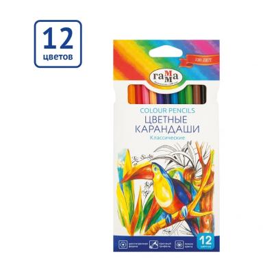 Карандаши цветные Классические 12цветов gok dash 313247017 cn