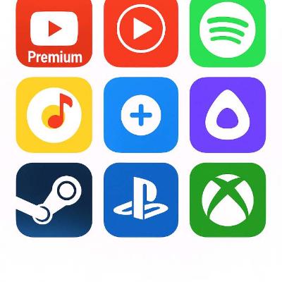 Подписка на разные сервисы, YouTube, Spotify podpiska