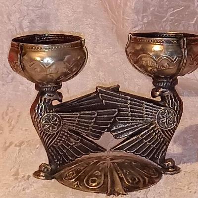 ВИНТАЖ. ПОДСВЕЧНИК "ОРЛЫ"