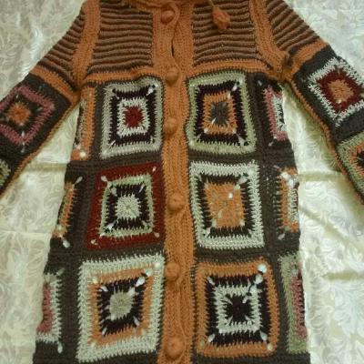 Новое вязаное Пальто