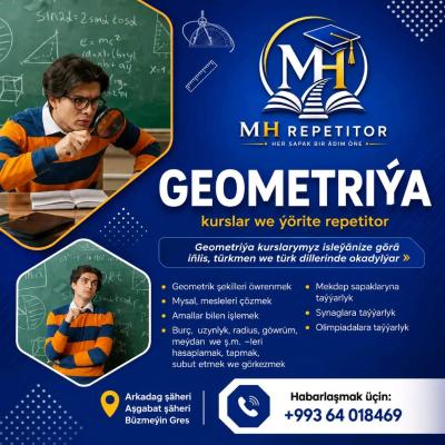 Geometriýa kurslar we ýörite repetitor