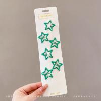 18#Wave Dot Green Pentagram 6 штук