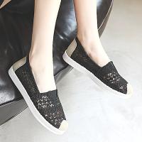 W003 Black Net Shoes