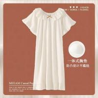 1012 Short -Sleeved Nightrress (поставляется с грудными подушками)