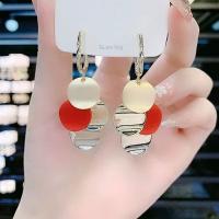 Красные серьги, серебро 925 пробы