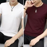 Круглая шея белая+вино красное [высокое качество]